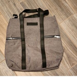 Stylish Gray and Black Men's Tote Bag